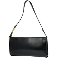 Salvatore Ferragamo Gancini 2way Shoulder Bag Hobo Leather Black